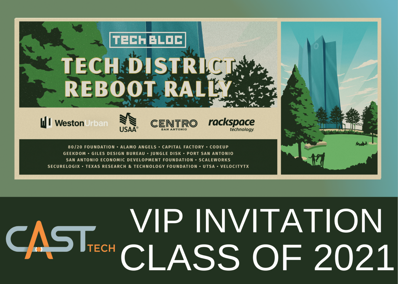 CAST Tech VIP invitation Tech Bloc district reboot rally