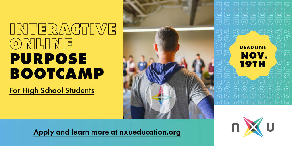 Register for nXu's fall online purpose bootcamp