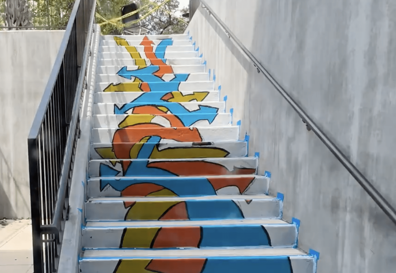 The class of 2021 creates steps to success mural at CAST TECH High School