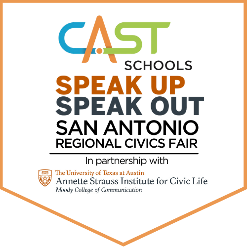 CAST Schools घोषित करना! बोलो! सैन एंटोनियो क्षेत्रीय नागरिक मेला लॉन्च