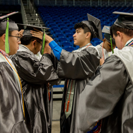 CAST STEM graduates helping each other